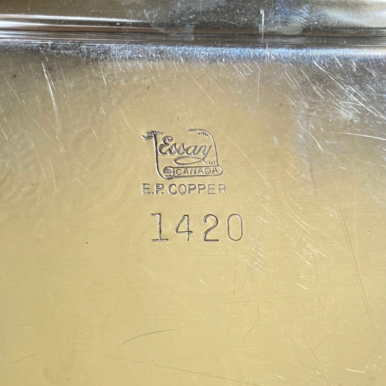EP Silver Plated Copper Small Rectangular Tray