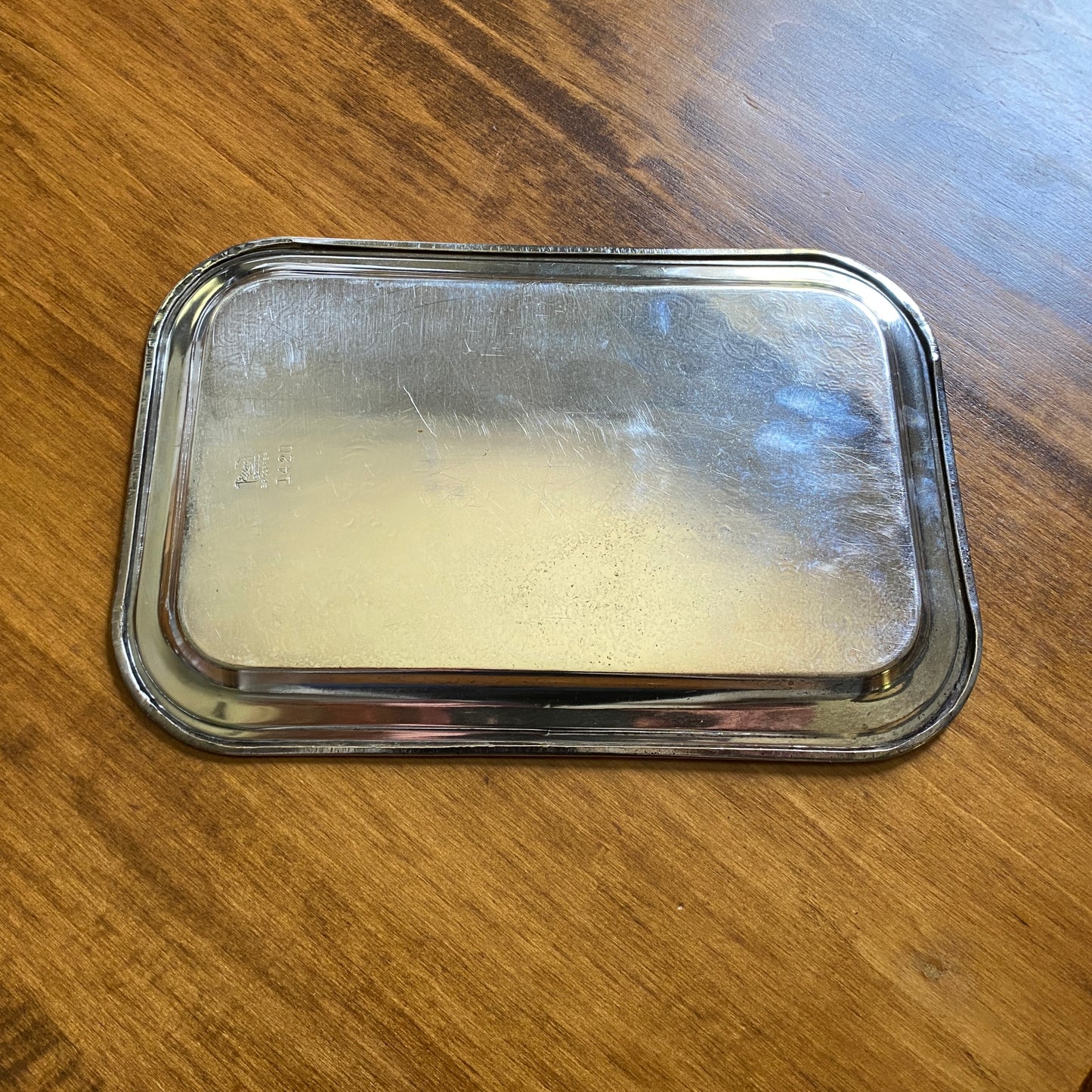 EP Silver Plated Copper Small Rectangular Tray