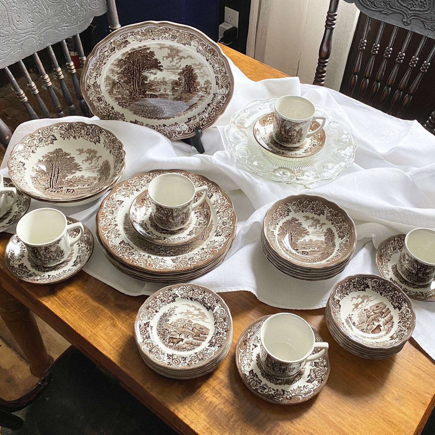 Romantic England Ironstone Dishes by J&G Meakin / Royal Staffordshire