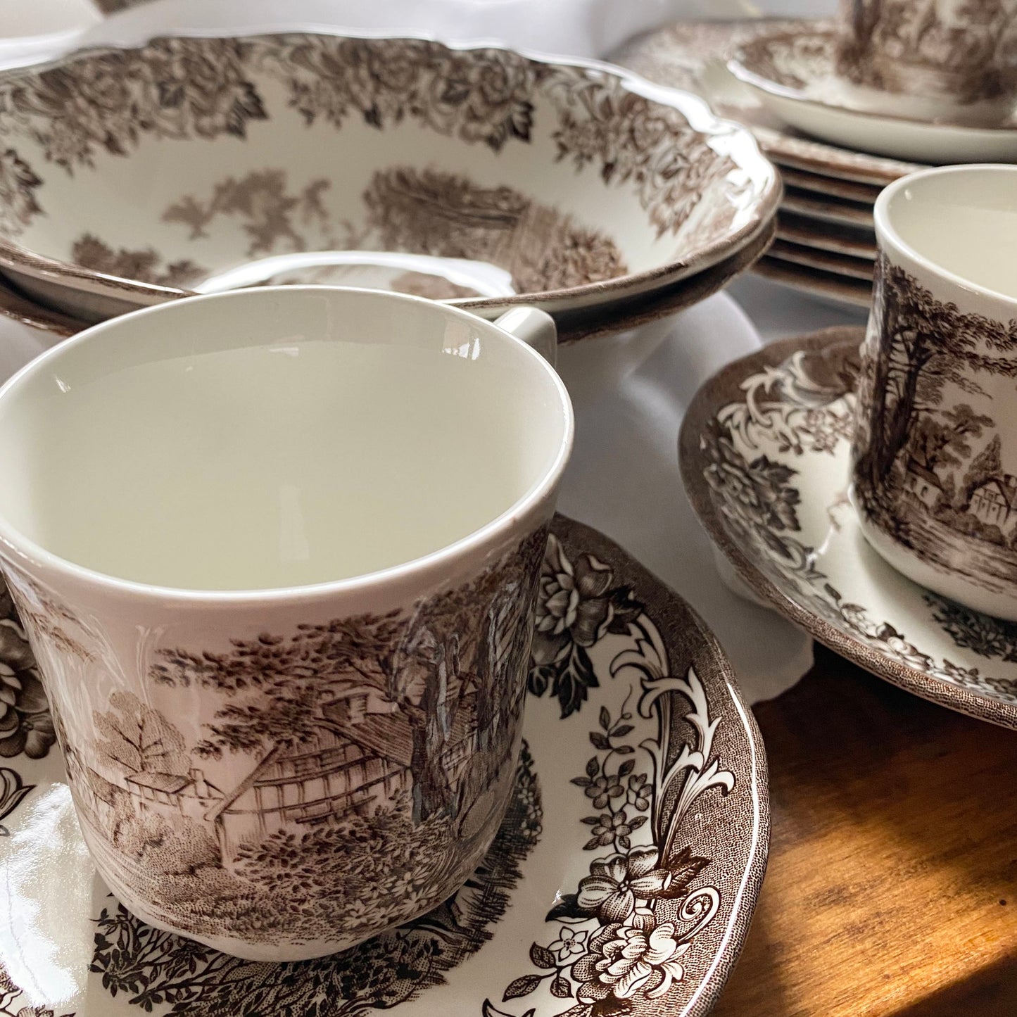 Romantic England Ironstone Dishes by J&G Meakin / Royal Staffordshire