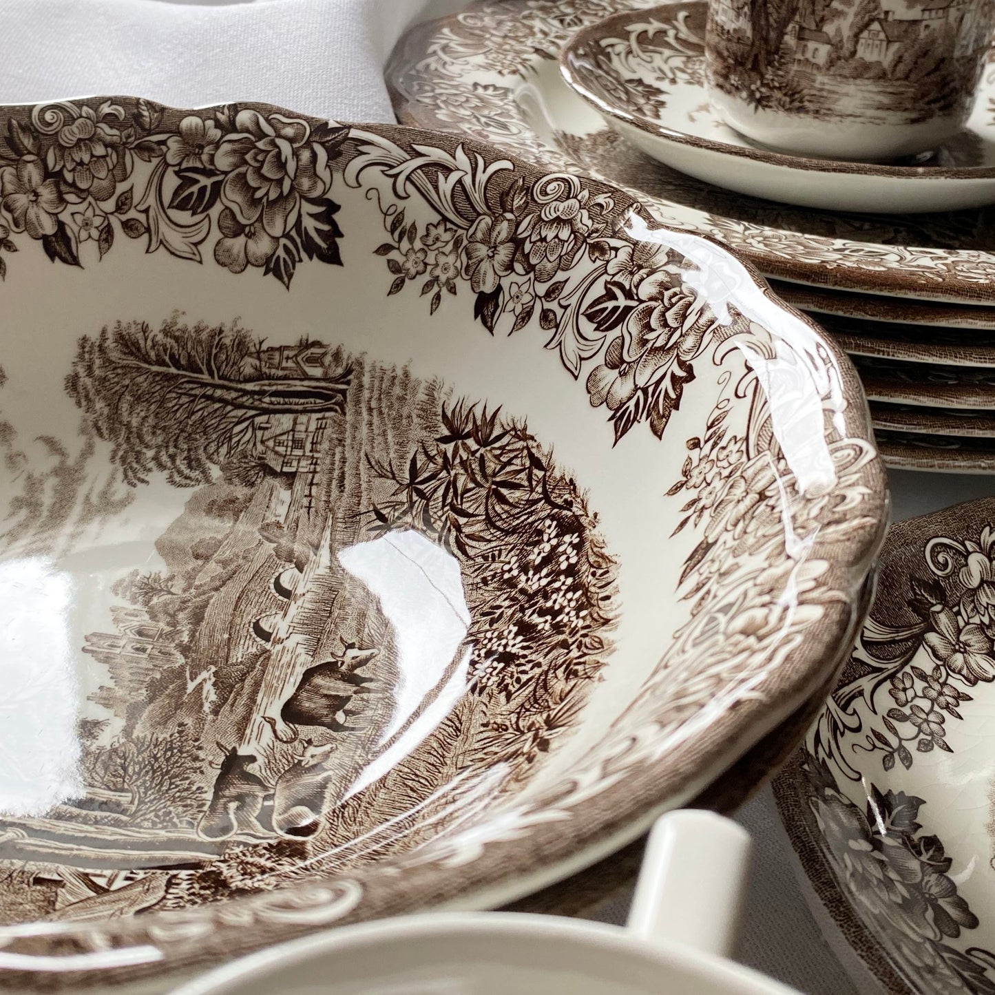 Romantic England Ironstone Dishes by J&G Meakin / Royal Staffordshire