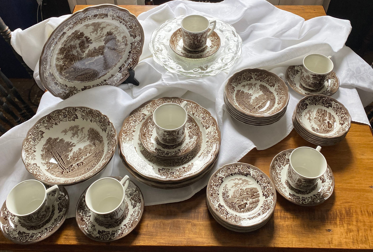 Romantic England Ironstone Dishes by J&G Meakin / Royal Staffordshire