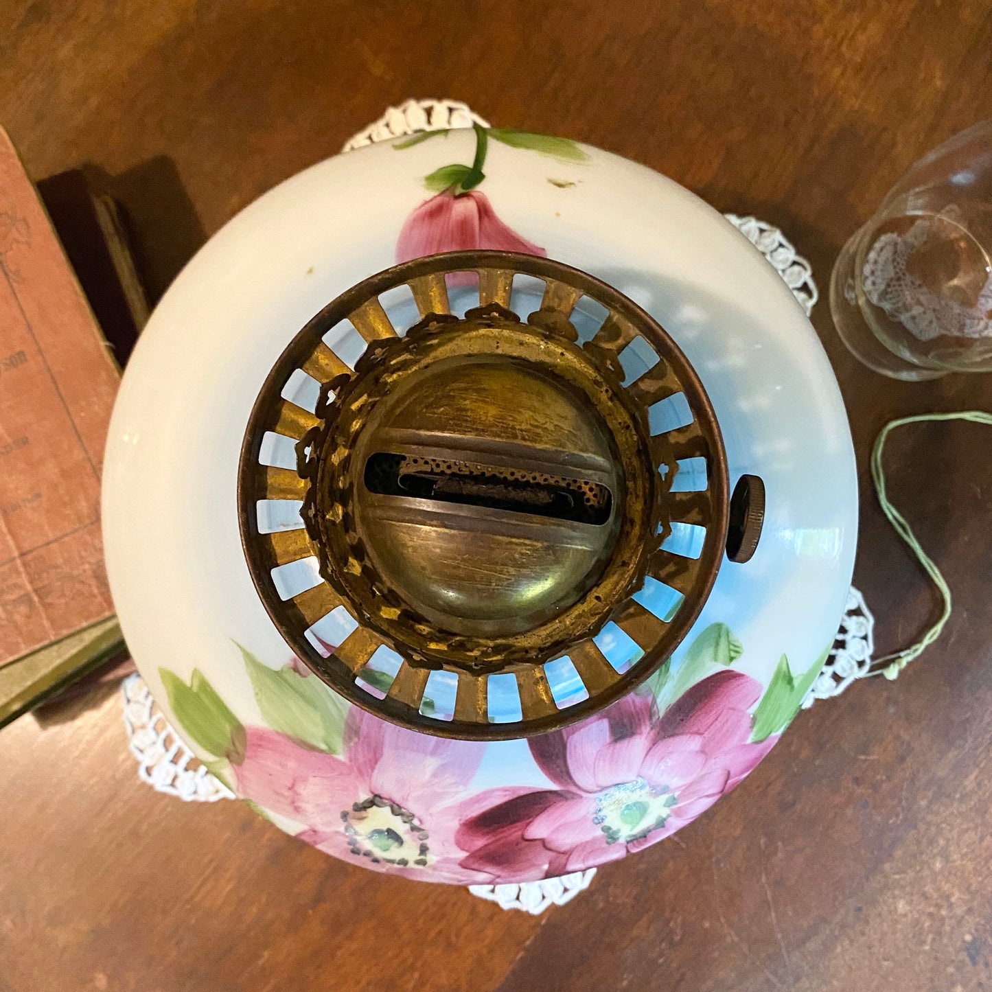 Victorian Hurricane/Banquet Lamp