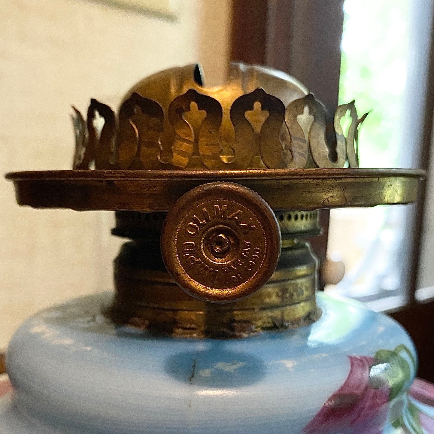 Victorian Hurricane/Banquet Lamp