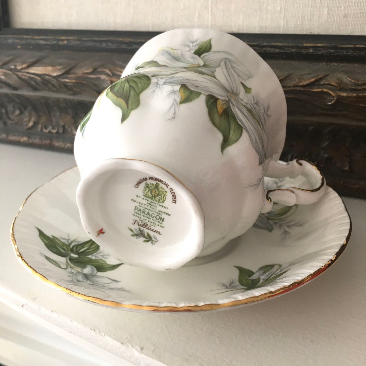 Paragon 'Trillium' Teacup & Saucer