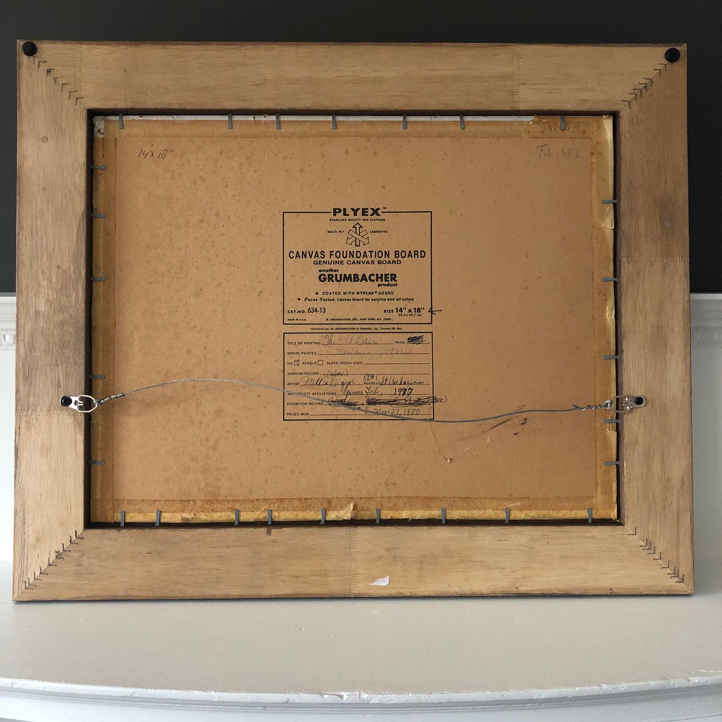 Rustic Cabin Oil on Board