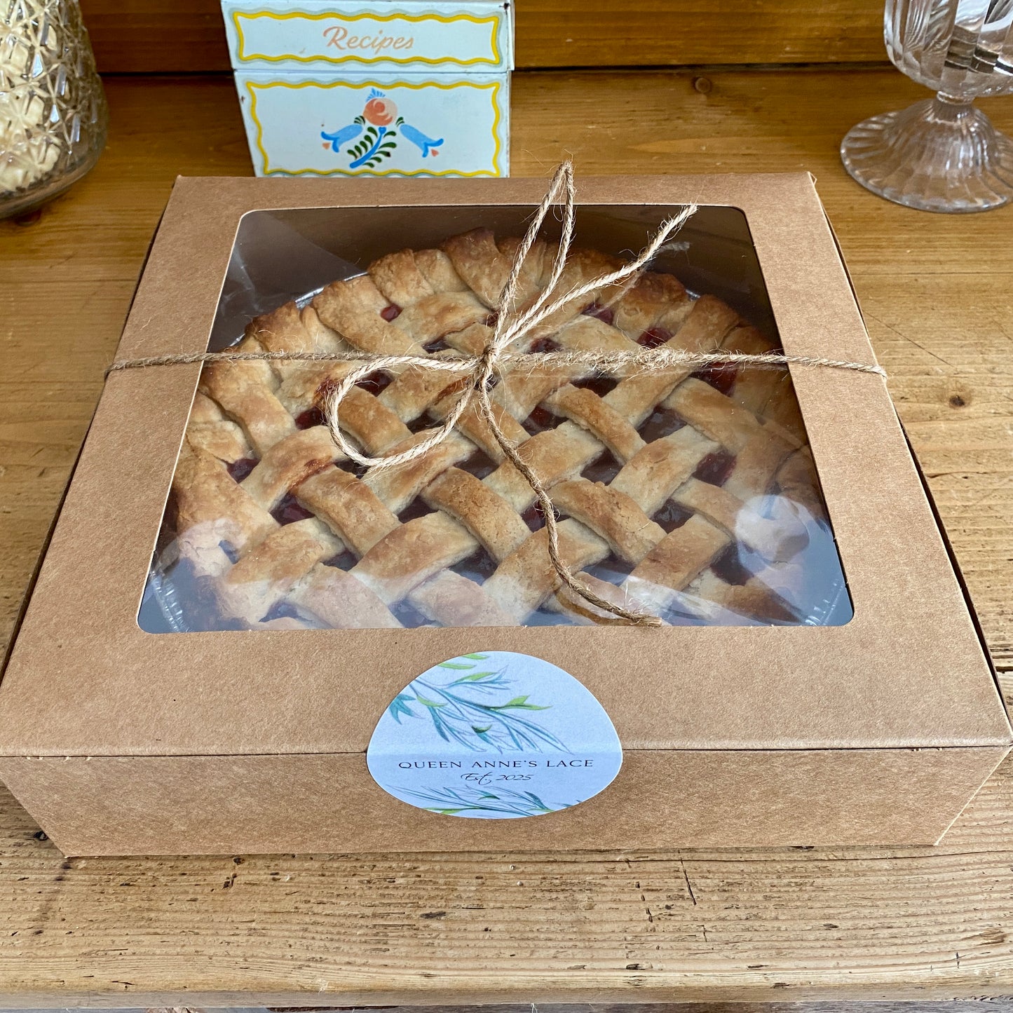 Lattice Top Cherry Pie, 9"