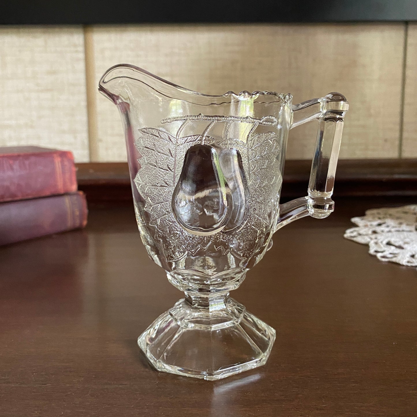 EAPG Creamer, Baltimore Pear Gipsy by Adams & Co.