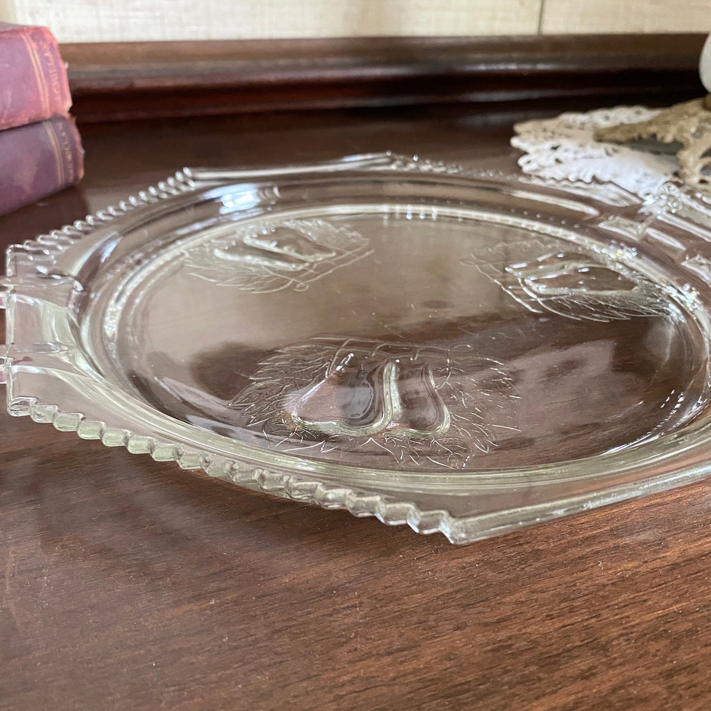 EAPG Serving Platter, Baltimore Pear Gipsy by Adams & Co.