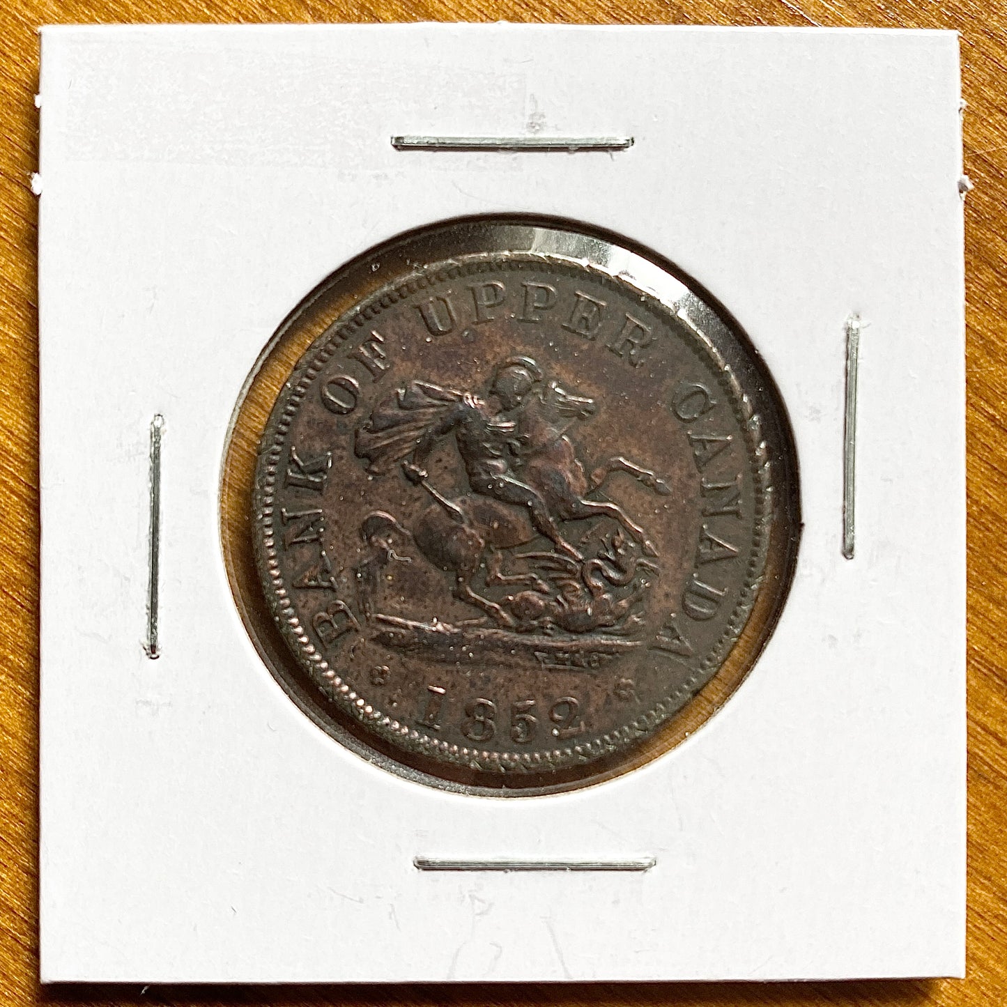 Bank of Upper Canada Half Penny 1852 Bank Token