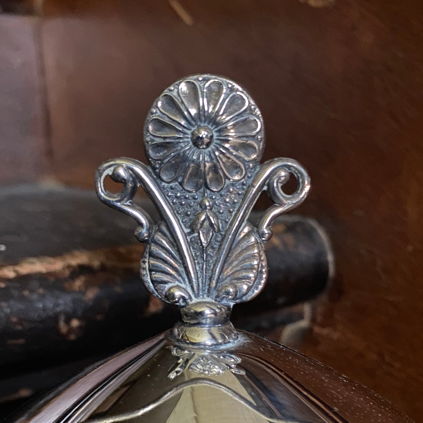 Antique Pressed Glass Pickle Cruet