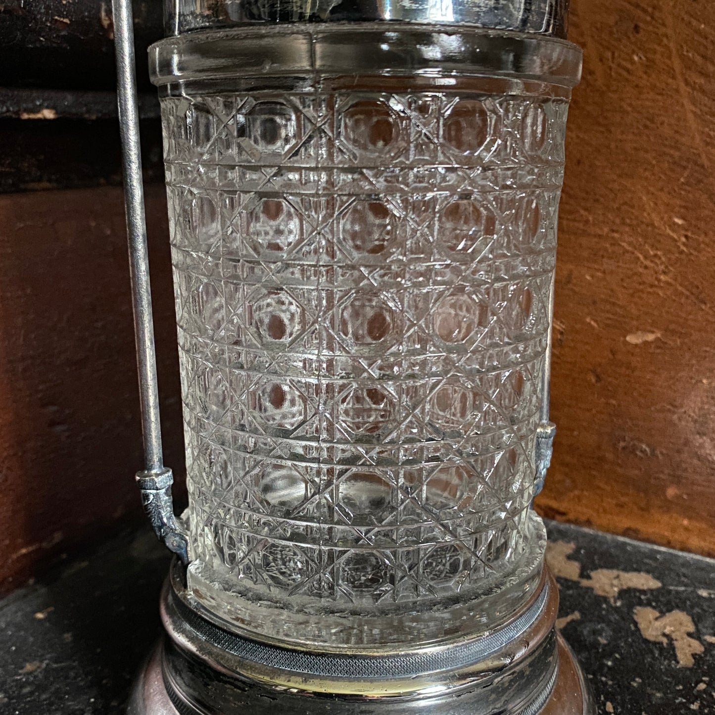 Antique Pressed Glass Pickle Cruet