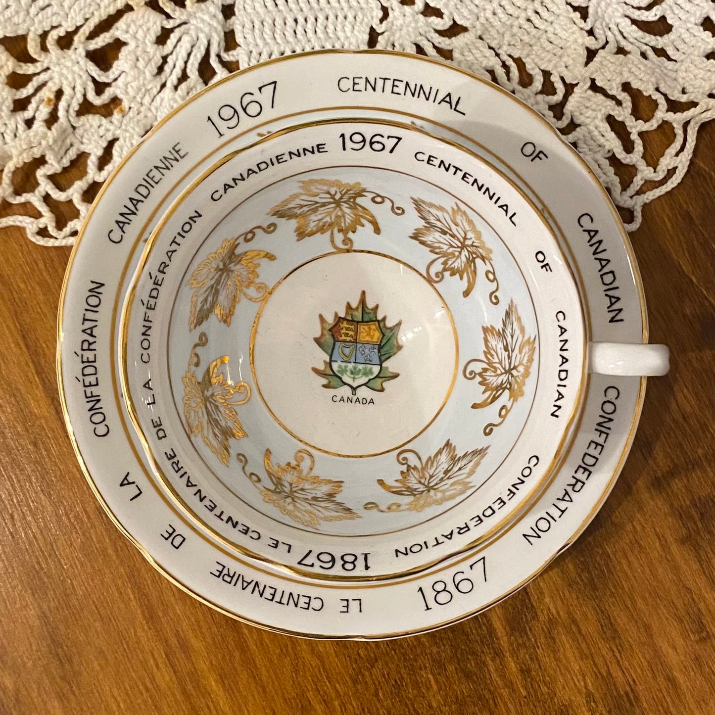 Canadian Centennial Teacup & Saucer