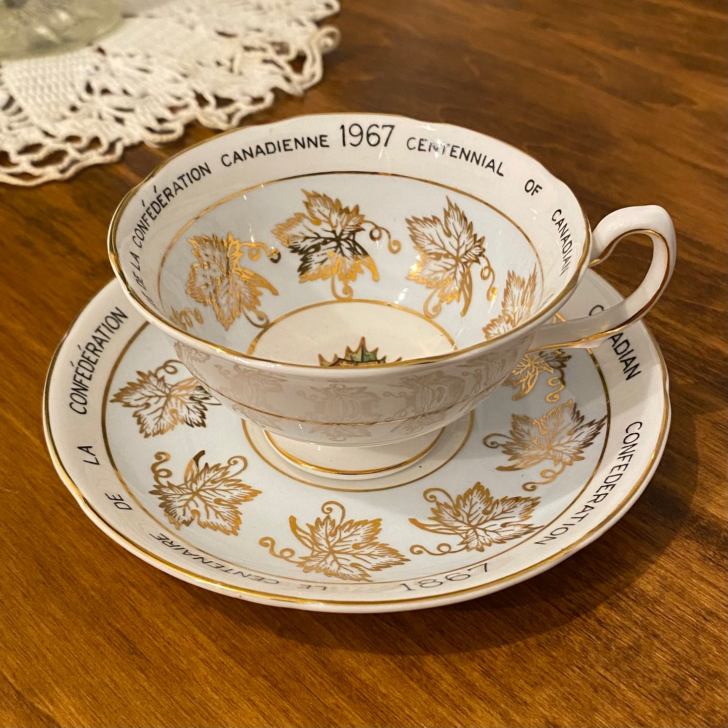 Canadian Centennial Teacup & Saucer