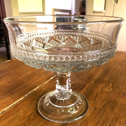 Pressed Glass Compote