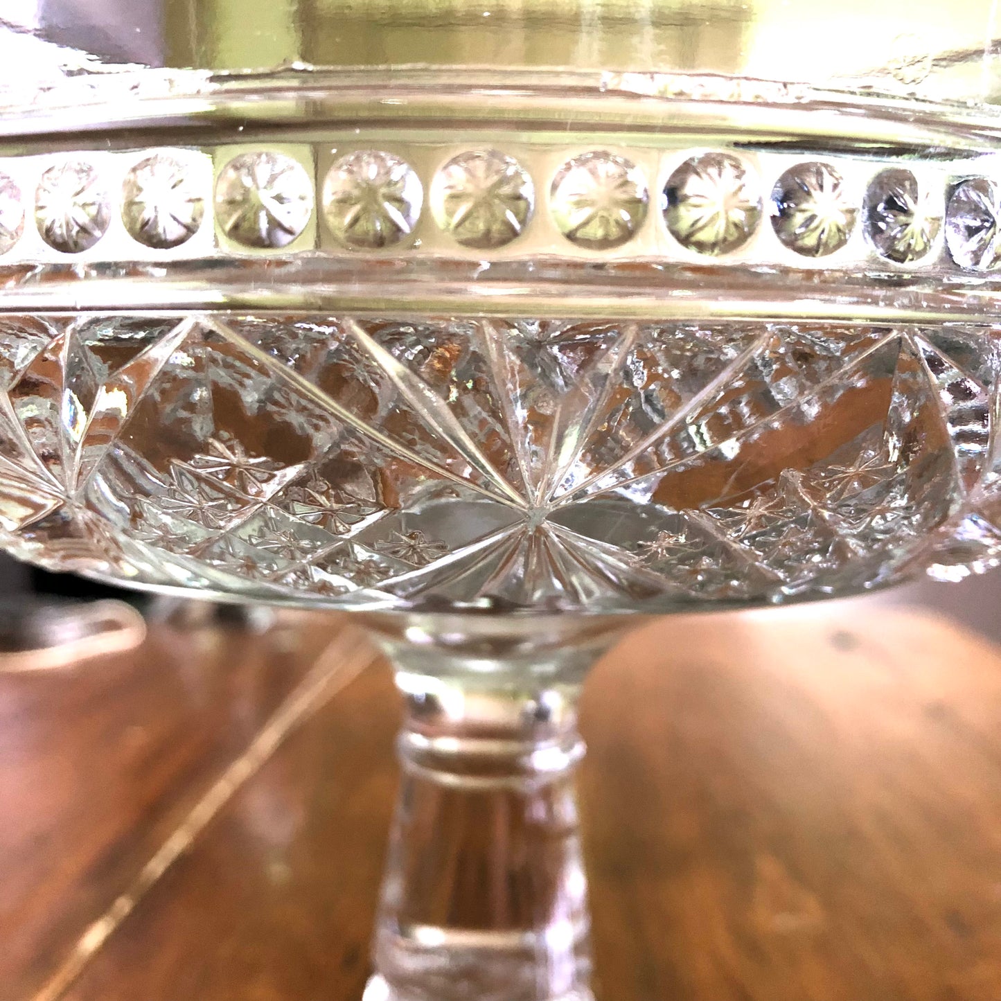 Pressed Glass Compote
