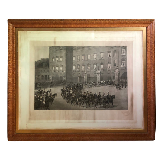 Queen Victoria's Jubilee Procession, Framed Engraving behind Glass