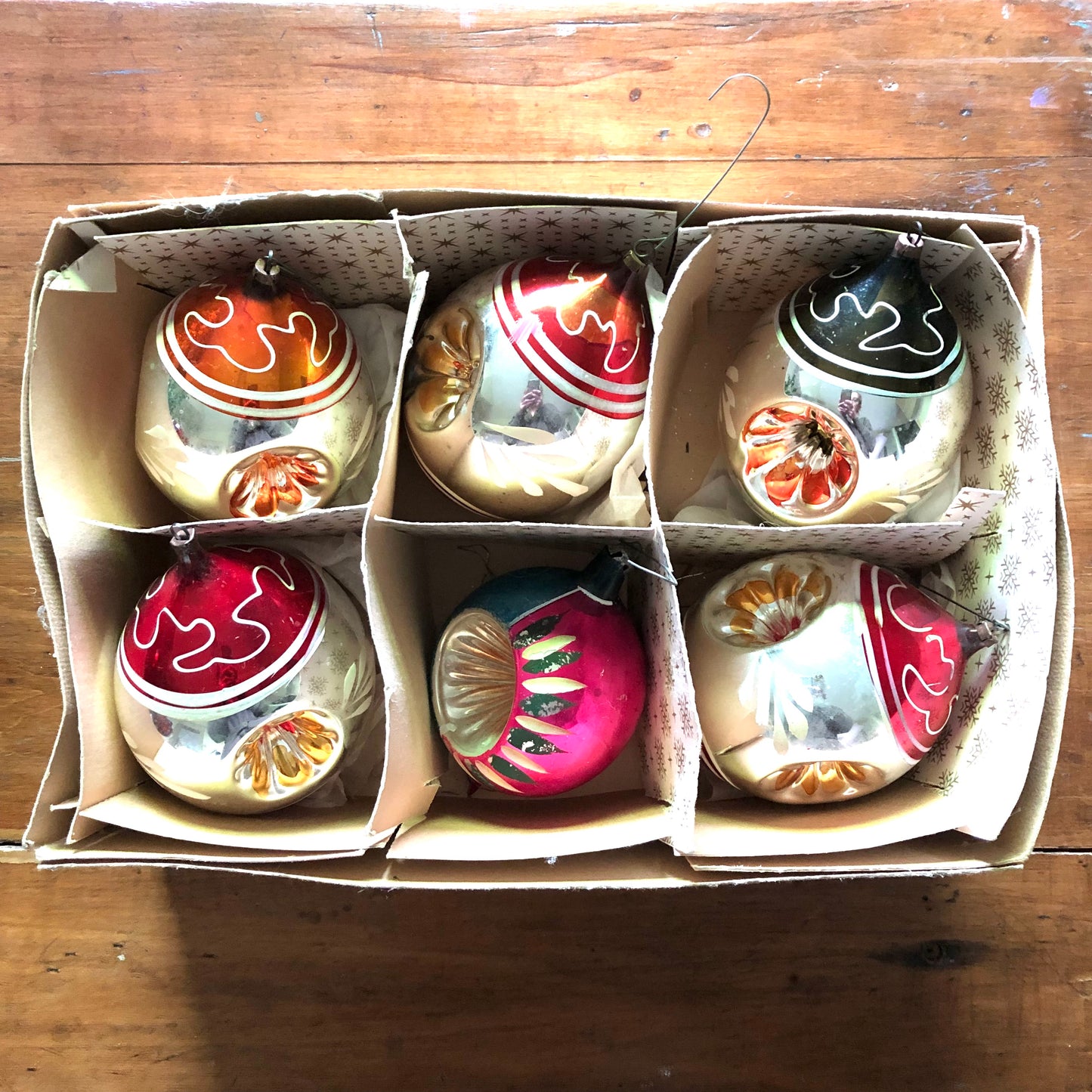 Vintage Mercury Glass Christmas Ball Ornaments