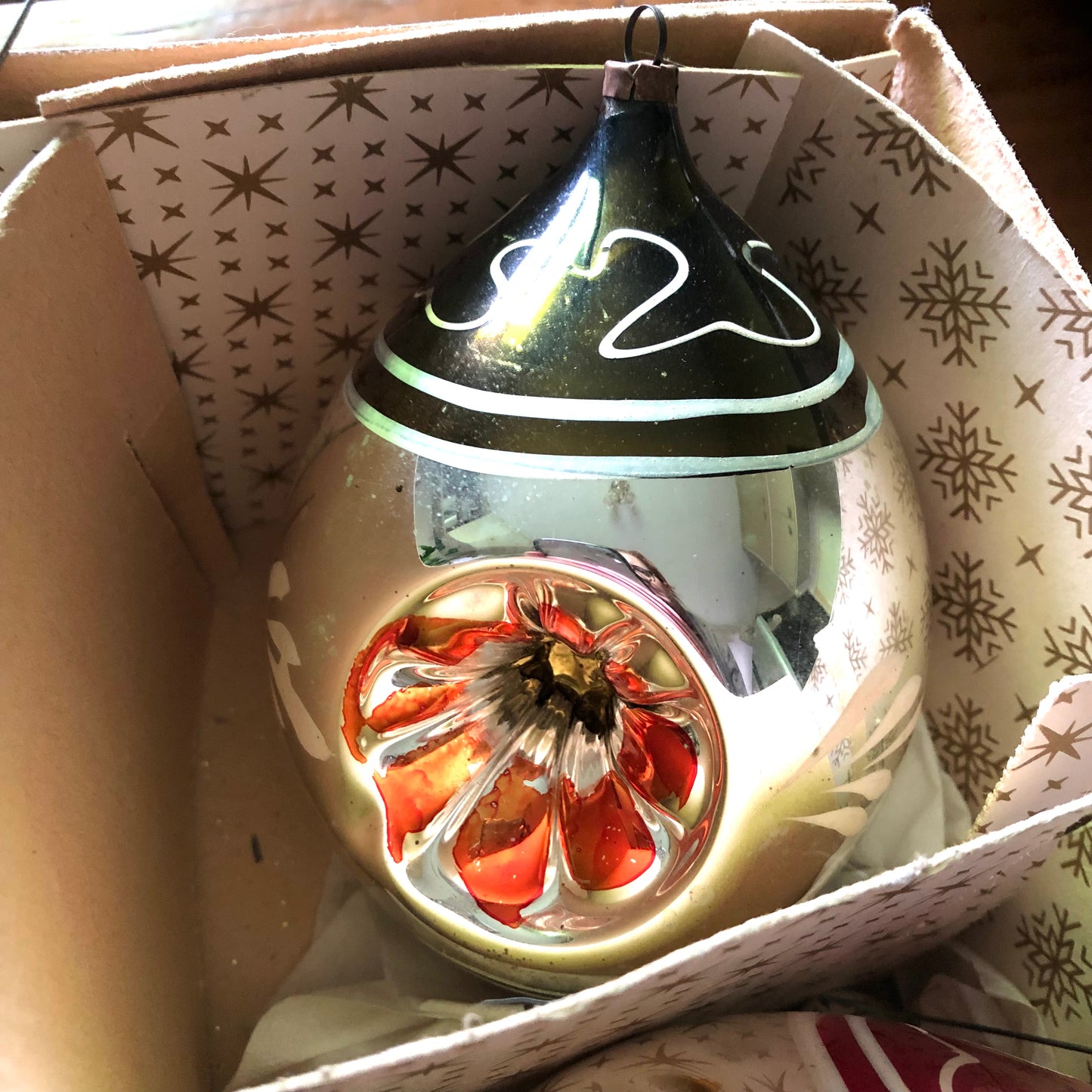 Vintage Mercury Glass Christmas Ball Ornaments