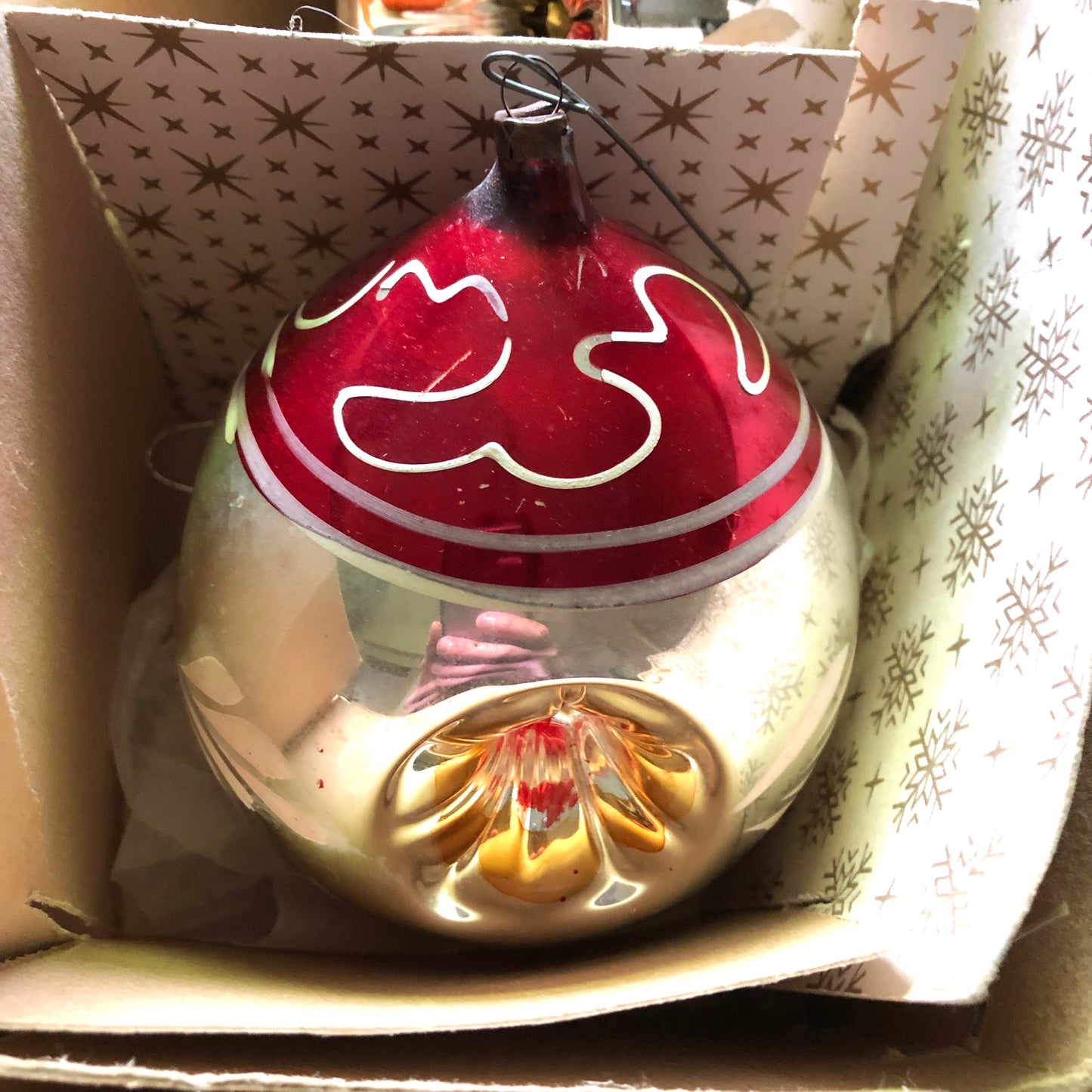 Vintage Mercury Glass Christmas Ball Ornaments
