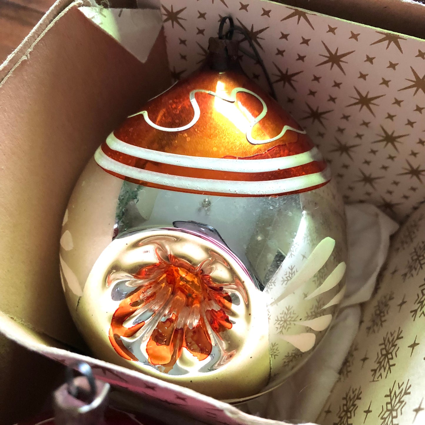 Vintage Mercury Glass Christmas Ball Ornaments