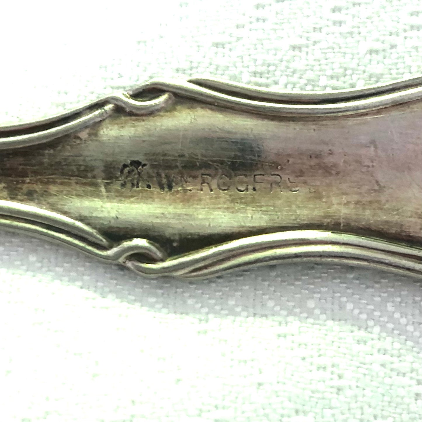 WM Rogers Silver Plate Serving Spoon