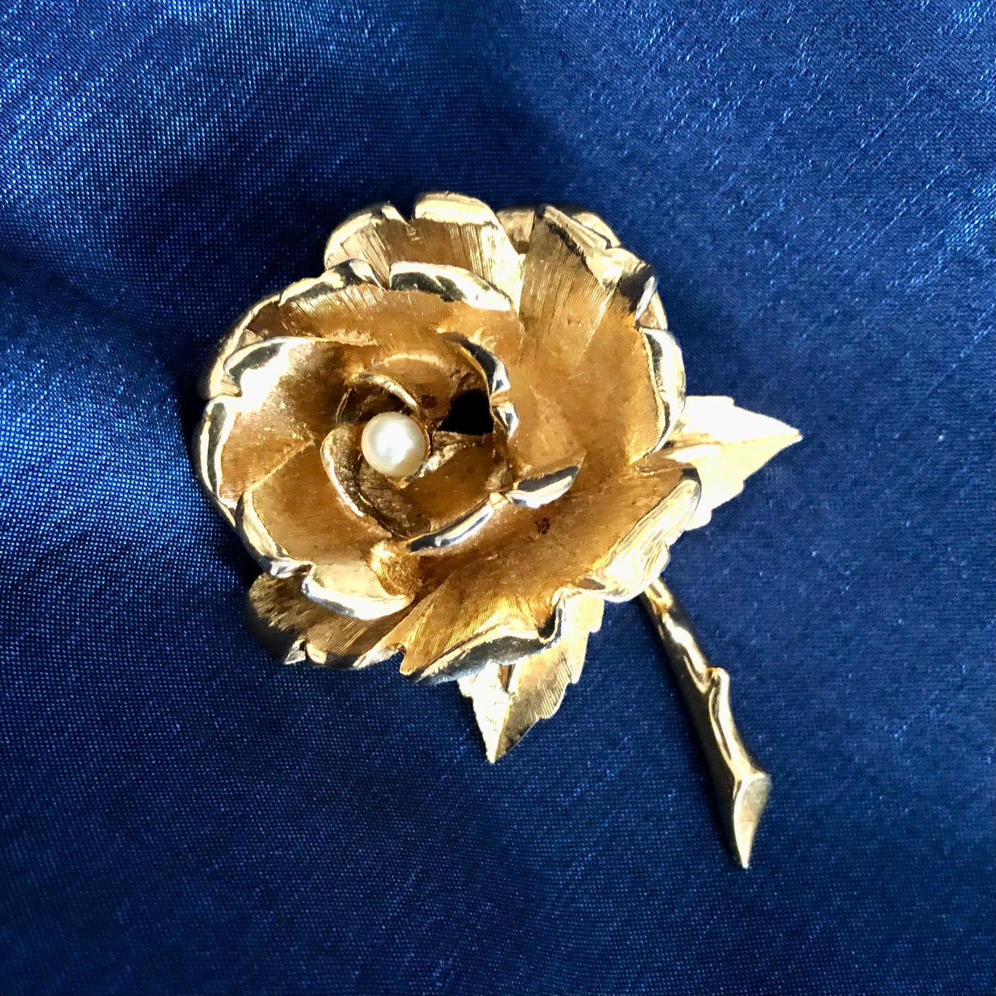 Vintage Rose Pin by Boucher